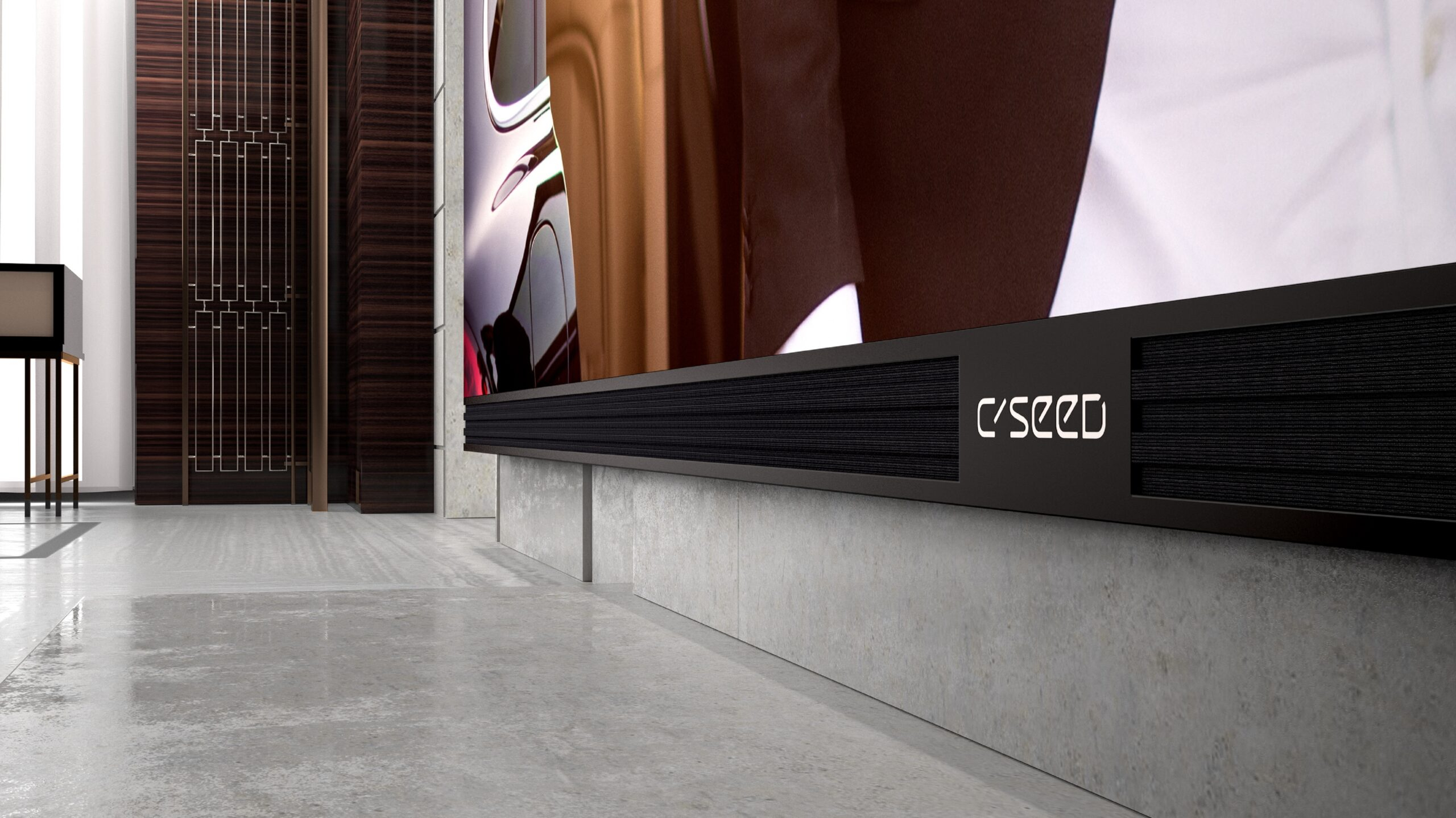C SEED Blade — écran MicroLED pliable mural le plus fin au monde