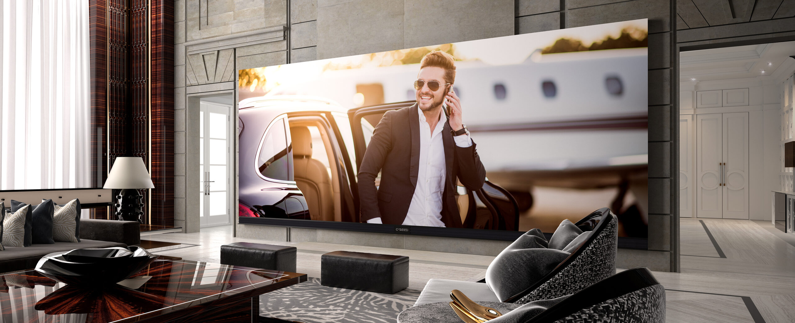 C SEED Blade — écran MicroLED pliable mural le plus fin au monde