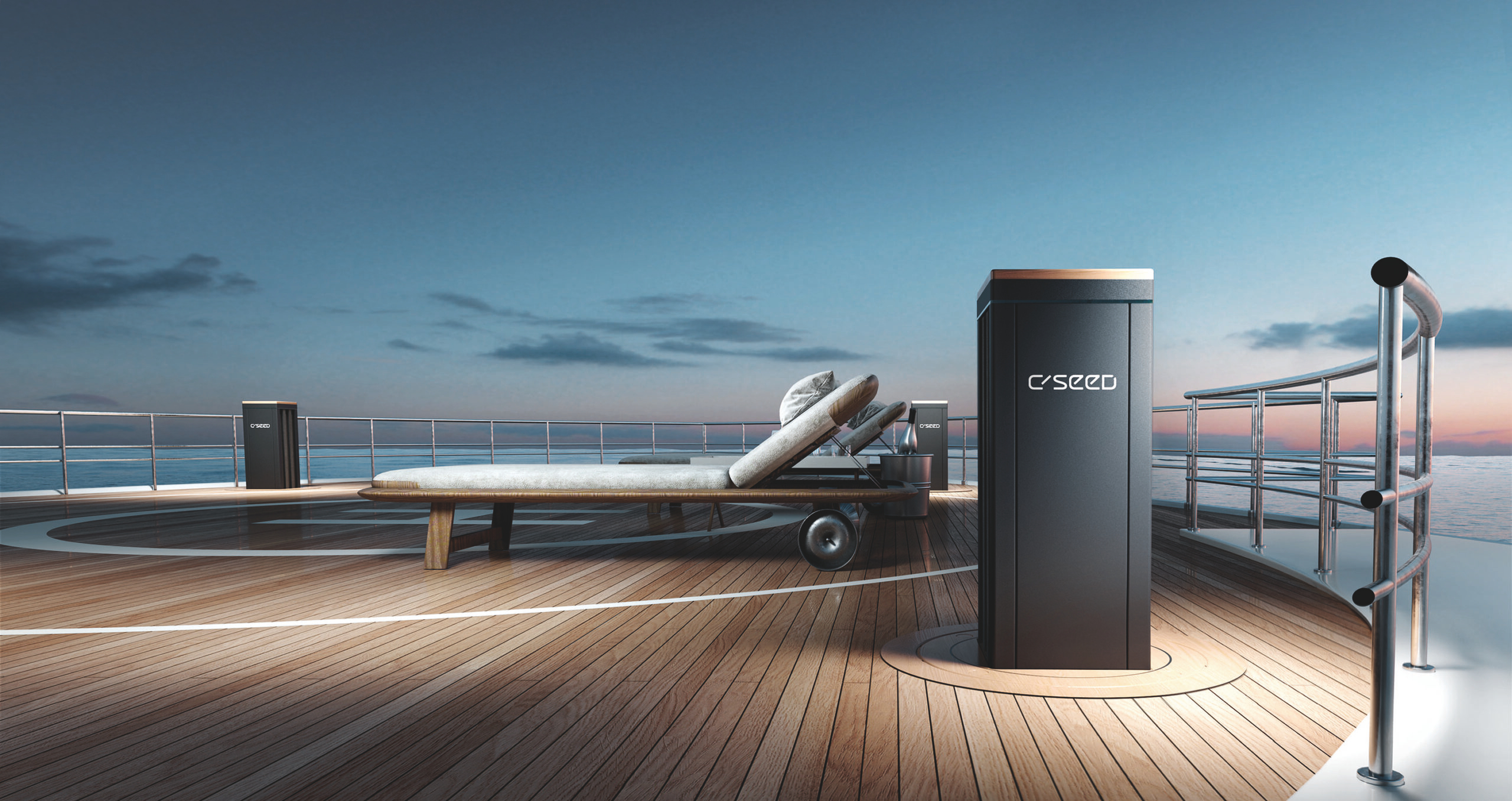 C SEED Supermarine — téléviseur escamotable et étanche pour super-yachts