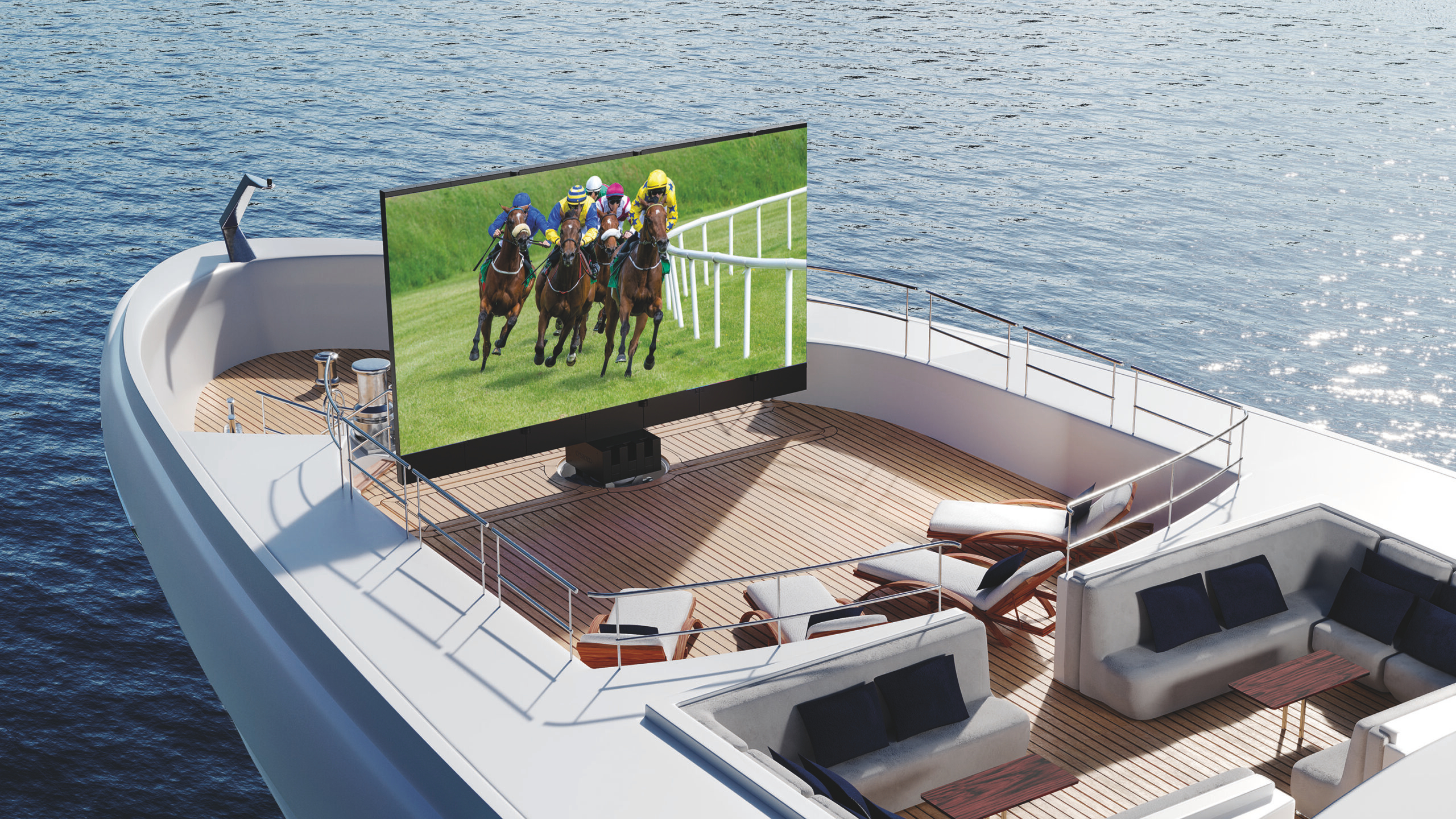 C SEED Supermarine — téléviseur escamotable et étanche pour super-yachts