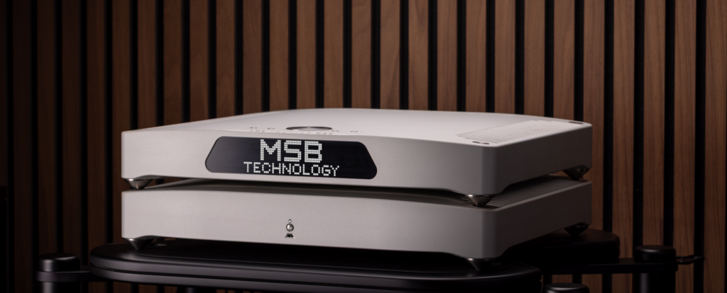 MSB The Palisade DAC, finition argent — architecture deux châssis