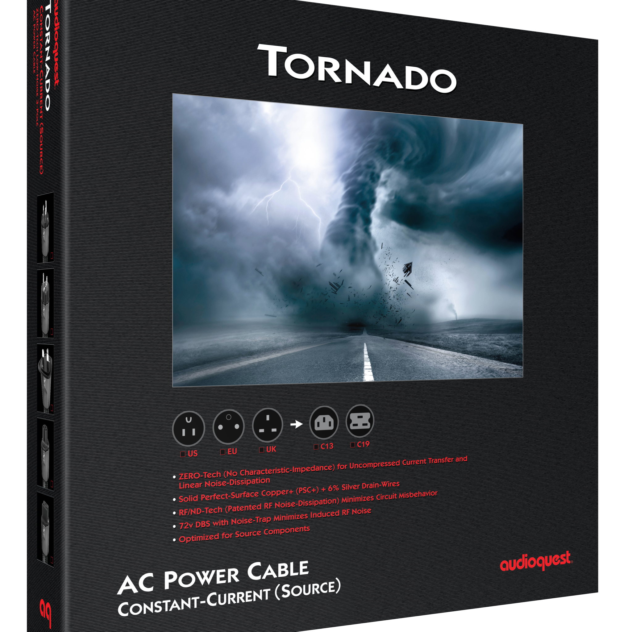 AudioQuest NRG Tornado Source – Câble secteur (IEC C19)