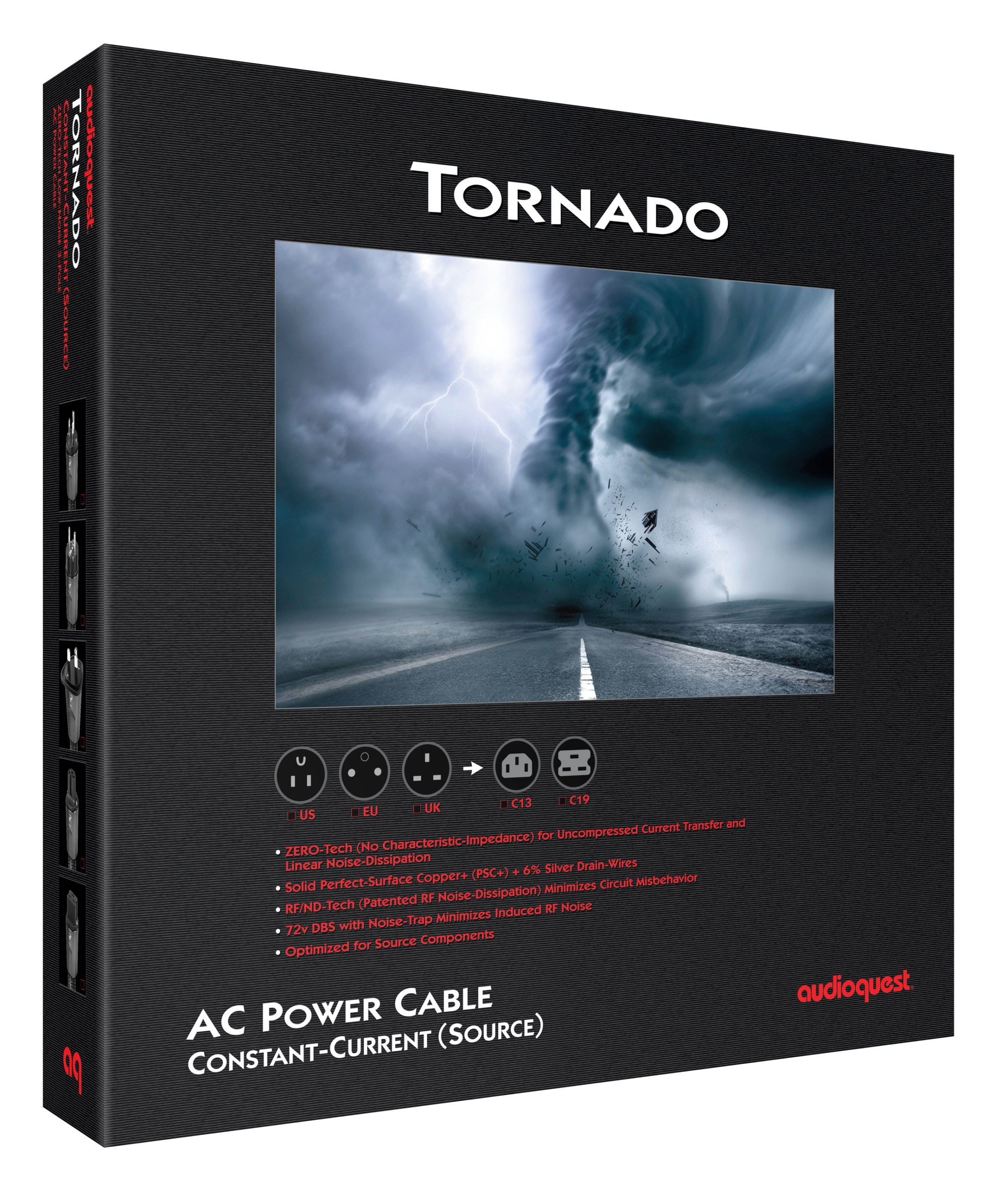 AudioQuest NRG Tornado Source – Câble secteur (IEC C19)
