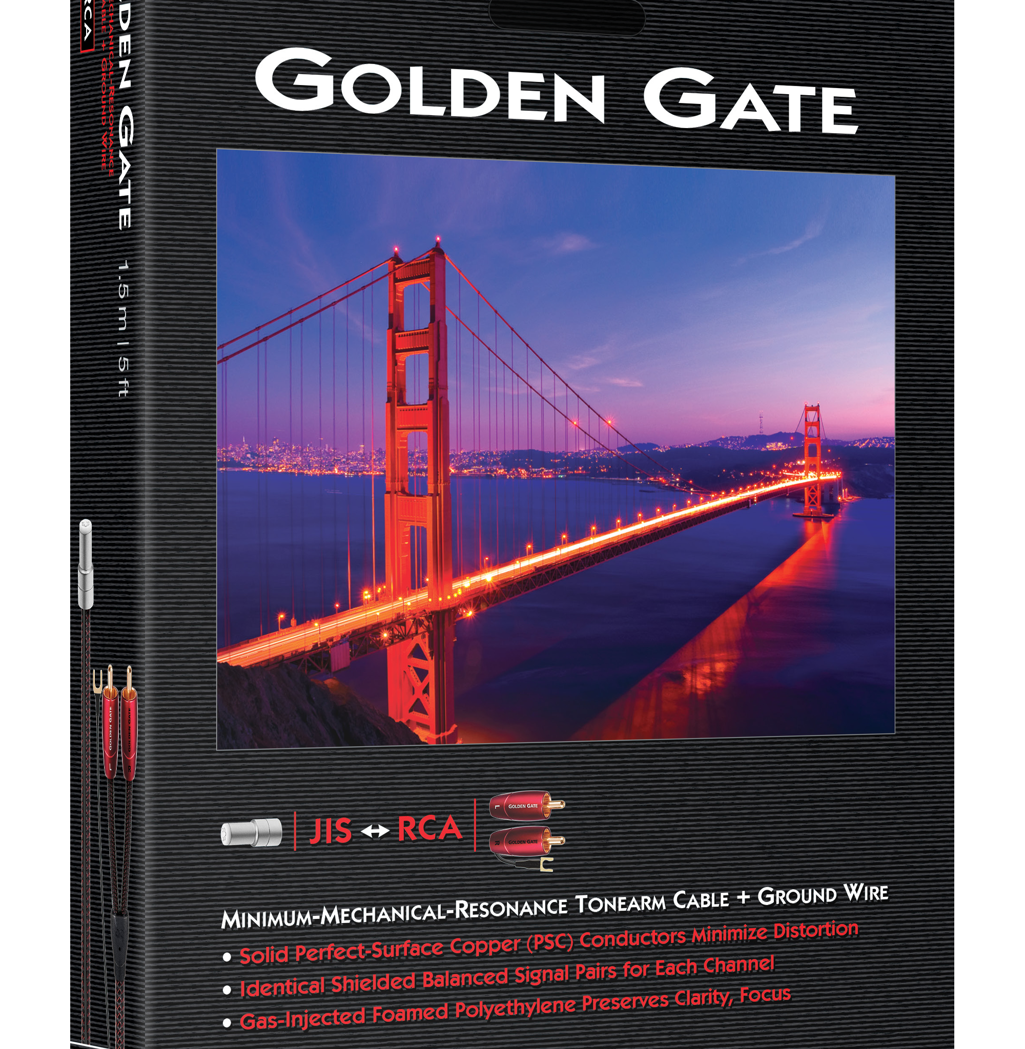 AudioQuest Golden Gate tonearm cable JIS <> RCA