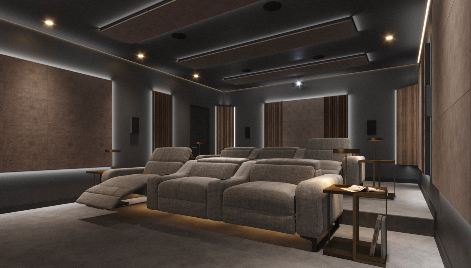 Salle home cinéma Artnovion Cinema Series, fauteuils inclinables