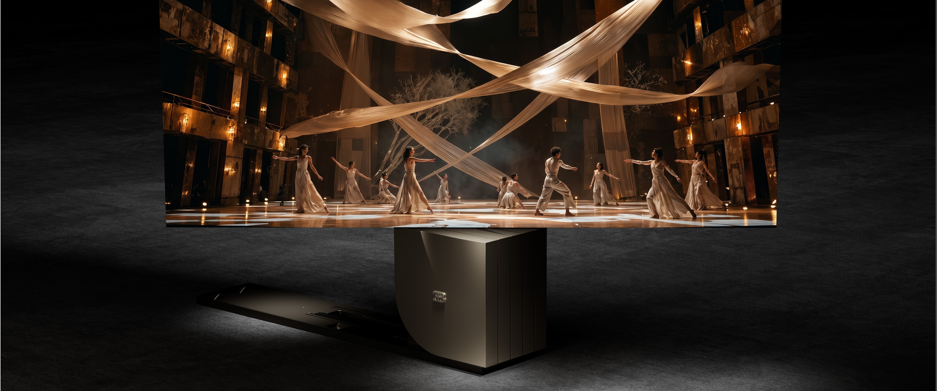C SEED BUGATTI N1 diffusant un spectacle de danse