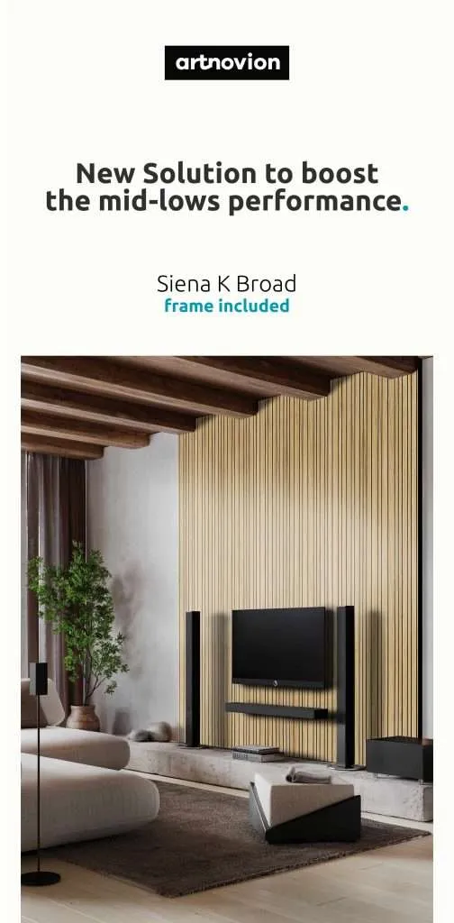 Artnovion Siena K Broad — absorbeur large bande à lattes QRD (anti-SBIR)