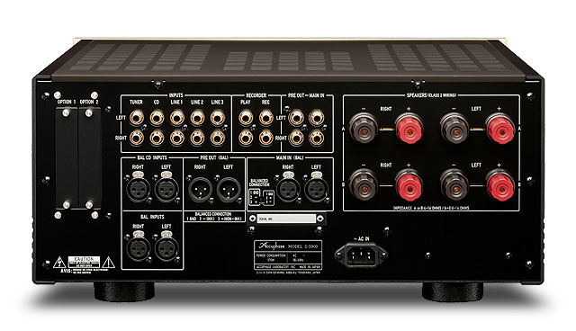 Accuphase E-5000 — face arrière